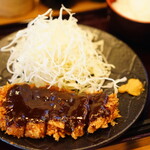 串かつ男 男おでん - 厚切りロースカツ定食 (￥1,050)
