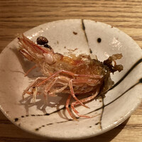 神楽坂 坂の花 - お造りの海老の揚物
