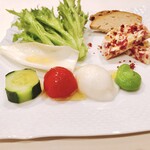 アカーチェ - サラミと松の実のテリーヌ