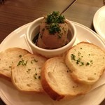 リゾットカレースタンダード - 若鶏のレバーといろいろキノコのパテ￥５００