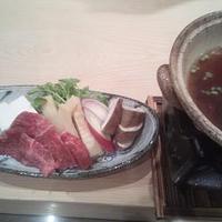 祇園　岩元 - 近江牛の小鍋。実山椒がぴりり。