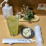 Majima - 緑茶ハイ&お通し800円