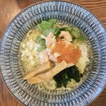 拉麺 イチバノナカ - サーモンとイクラの山葵和えSOBA