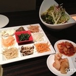 町屋やきにく密陽家 - 2013.2.7(木)20時 要予約3500円コースとイチオシ塩ホルモン盛合