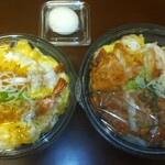 宅配とんかつ専門店 かさねや - 『 特上海老かつ丼 』『 とろ温玉ダブルチキンかつ丼 』