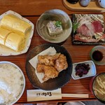 炭家 はるばろ - だし唐定食1080円