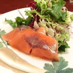 アフェット - <'13/02/06撮影>Ｂランチ 1200円 のスモークサーモンのサラダ仕立て