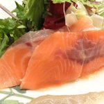 <'13/02/06撮影>Ｂランチ 1200円 のスモークサーモンのサラダ仕立て