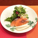 アフェット - <'13/02/06撮影>Ｂランチ 1200円 のスモークサーモンのサラダ仕立て