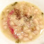 アフェット - <'13/02/06撮影>Ｂランチ 1200円 の白いんげんのスープ