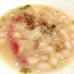 <'13/02/06撮影>Ｂランチ 1200円 の白いんげんのスープ