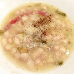 アフェット - <'13/02/06撮影>Ｂランチ 1200円 の白いんげんのスープ