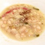 アフェット - <'13/02/06撮影>Ｂランチ 1200円 の白いんげんのスープ