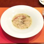 アフェット - <'13/02/06撮影>Ｂランチ 1200円 の白いんげんのスープ