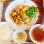 盛 - ヤリイカ醤油炒め定食