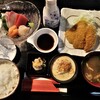 Kisui - 刺身とあじふらいの定食￥1,400