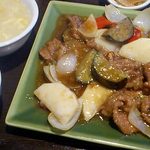 和牛の沙茶醤炒め（2013.2.8）