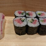築地玉寿司 - 鯛　ネギトロ細巻