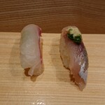 築地玉寿司 - 鯛　鯵