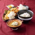 宮崎料理 万作 - 冷汁チキン南蛮御膳