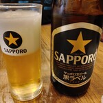 とんかつ 王龍 - ビール