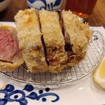 とんかつ 王龍 - 牛かつ