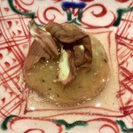 日本料理FUJI - ジャガイモの饅頭〜蕗の薹入