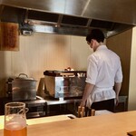 日本料理FUJI - 伊勢海老_火入れ中