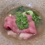 日本料理FUJI - 花山椒と黒毛和牛のしゃぶしゃぶ