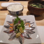 いわし亭 - 見繕って定食風に作ってくださいました