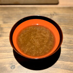 薪鳥新神戸 - 鶏出汁の味噌汁