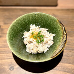 薪鳥新神戸 - 土鍋鶏そぼろご飯 卵とねぎ