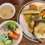 Homer - 特Bランチ（オコゼの唐揚げとホタテグラタン）