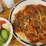 Homer - ランチパスタ（ミートソース）大盛