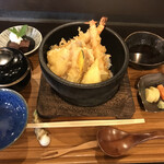 天ぷら 割烹 昌 - 上大海老石焼き天丼