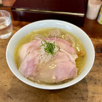 中華そば しば田 - 味玉塩そば　1000円、トッピングワンタン　180円