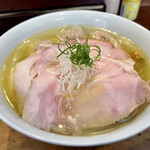 中華そば しば田 - 味玉塩そば　1000円、トッピングワンタン　180円