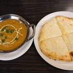 アジアンダイニング ルタオ - チキンカレーとチーズナン