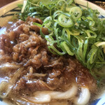 Marugame Seimen - 焼き立て肉うどん並かけ670円