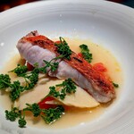 蒼 - ふっくらした金目・筍・トマトに花山椒・・・私にとってこれ以上の夢の競演は無いかもしれない。一生この一皿と暮らしていきたい。