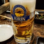 ささづか酒場 はだか電球 - 生ビ０ー