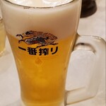 中国ラーメン揚州商人 - 生ビール（400mlくらいかな？）