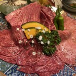 焼肉 しんうち 神楽坂 - トモサンカク、リブマキ、クリ、ハラミ