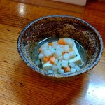 ぶつをのうどん - お通し