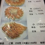 石松餃子 本店 - 餃子は大中小