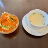 インド料理 ポカラ - 料理写真:ランチセットのサラダとスープ