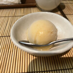 すし匠 - 梅のシャーベット