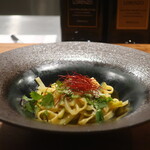 IZA - タリオリーニ 鮪のカラスミソース