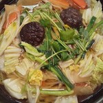 手打ちうどんそば砂川庵甚五郎 - 武蔵野鍋うどん しょうゆ味