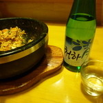 韓国式食事 百合 - 韓国清酒 チョンハ（300ml）800円